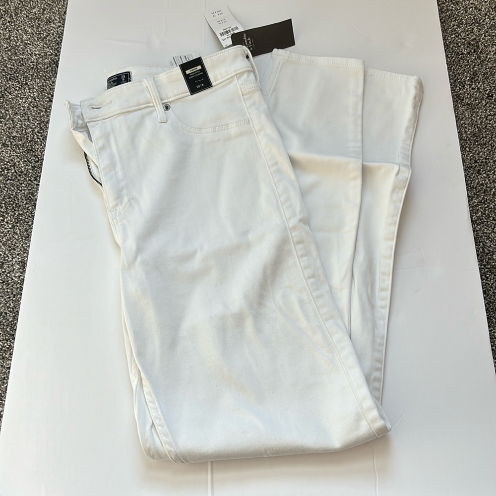 A&F Simone High Rise Jean Legging 29/8 Long in White